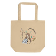 “Happiness Is a Choice” Motivational Tote Bag with Floral Design | Eco Tote Bag