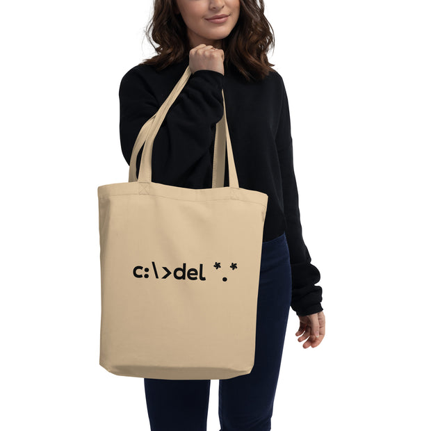 Command Line Chic: Geeky C:\>del *.* Code Delete All | Eco Tote Bag