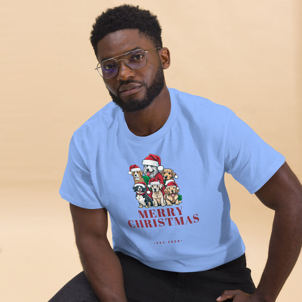Adorable Christmas Dogs - Men's classic tee