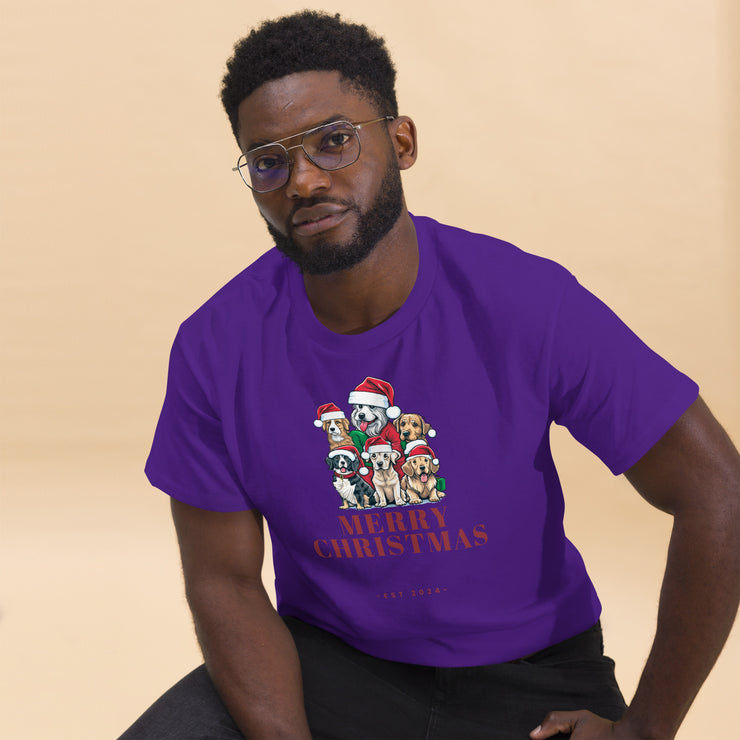 Adorable Christmas Dogs - Men's classic tee