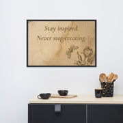 "The Muse's Whisper" Inspirational Poster | Framed photo paper poster