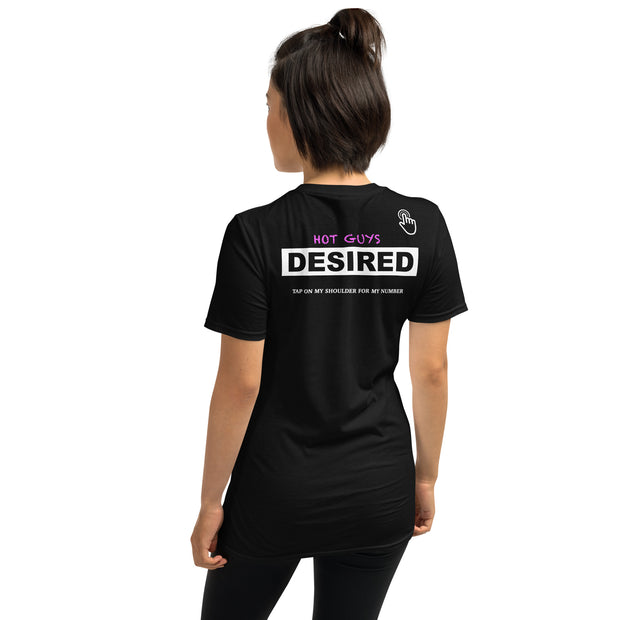 Hot Guys Desired T-shirt by CW (Black)