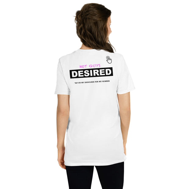 Hot Guys Desired T-shirt by CW (White)